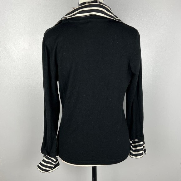 Mall goth layered striped sweater - Picture 2 of 2